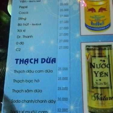 Thực đơn- Thiên Nhã Cafe