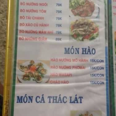 Thực đơn- Ăn vặt Thiên Phúc - Ốc & Hải Sản