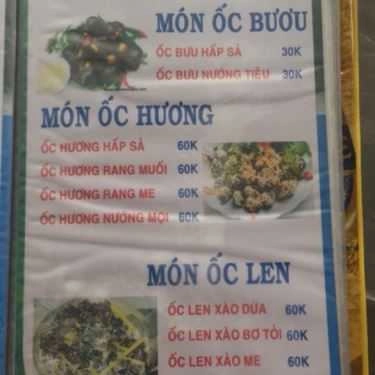 Thực đơn- Ăn vặt Thiên Phúc - Ốc & Hải Sản