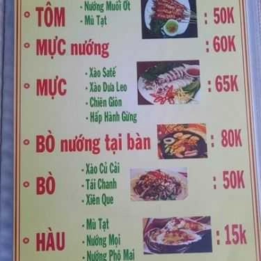 Thực đơn- Ăn vặt Thiên Phúc - Ốc & Hải Sản