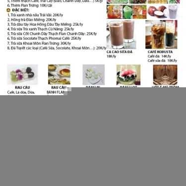 Thực đơn- Quán Ăn Quán Chay Thiện Tâm