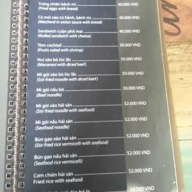 Thực đơn- Thinks and Events Cafe