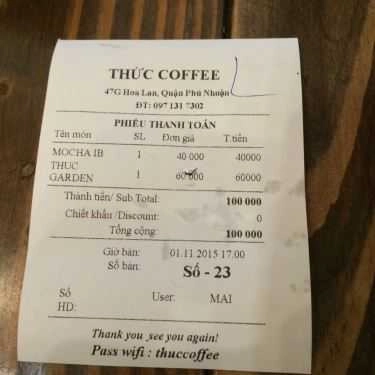 Tổng hợp- Thức Coffee - Hoa Lan
