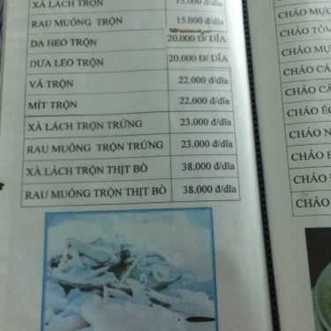 Thực đơn- Thủy Huế - Quán Nhậu Bình Dân