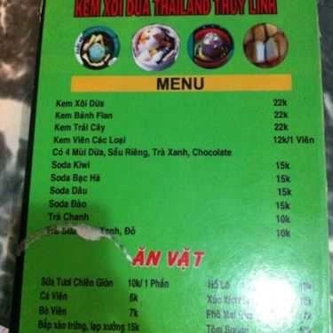 Thực đơn- Ăn vặt Thùy Linh - Kem Xôi Dừa Thái Lan