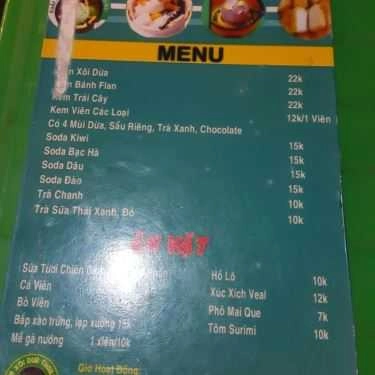 Thực đơn- Ăn vặt Thùy Linh - Kem Xôi Dừa Thái Lan