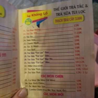 Thực đơn- Tí Ti - Ăn Vặt Vỉa Hè