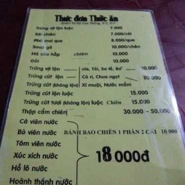 Thực đơn- Ăn vặt Ti Ti Quán - Cao Thắng