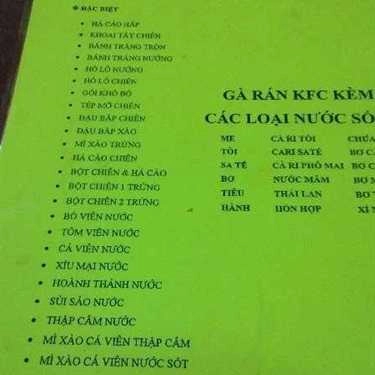 Thực đơn- Ăn vặt Ti Ti Quán - Cao Thắng