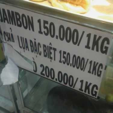 Thực đơn- Tiệm Bánh Mỹ Phụng
