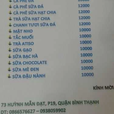 Thực đơn- Quán Ăn Tiệm Cơm Chay Thiện Quang