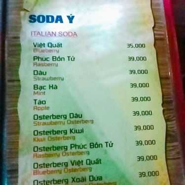 Thực đơn- Tiếng Thu Cafe