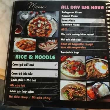 Thực đơn- Cafe Tik Tak Tea - Food & Berverage
