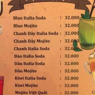 Thực đơn- Tiktok Coffee