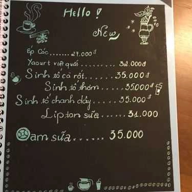Thực đơn- Time's House Coffee