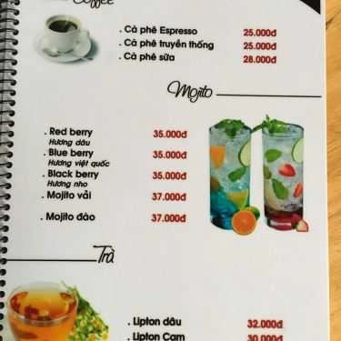 Thực đơn- Time's Houses Cafe - Dương Đức Hiền
