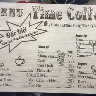 Thực đơn- Coffee Time House