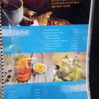 Thực đơn- Timeline Coffee - Lê Đức Thọ
