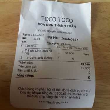Tổng hợp- Cafe TocoToco Bubble Tea - Nguyễn Thái Học