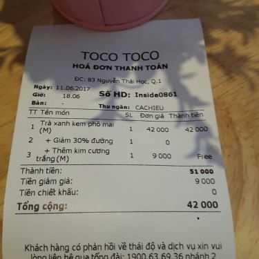 Tổng hợp- Cafe TocoToco Bubble Tea - Nguyễn Thái Học