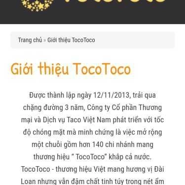 Tổng hợp- Cafe TocoToco Bubble Tea - Phan Văn Trị