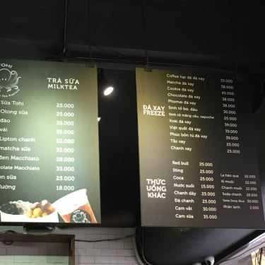 Thực đơn- Tohi Coffee & Tea