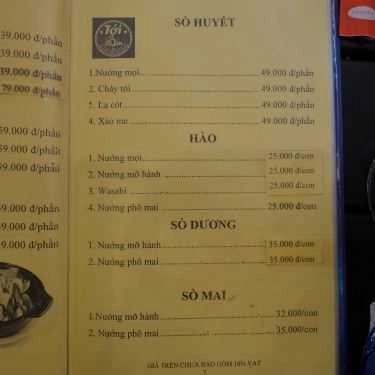 Thực đơn- Quán Nhậu Tới Bến Quán - Hải Sản & Đặc Sản 3 Miền - Ung Văn Khiêm