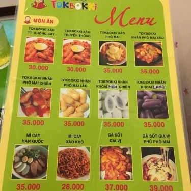 Thực đơn- Quán Ăn Vặt Tokbokki