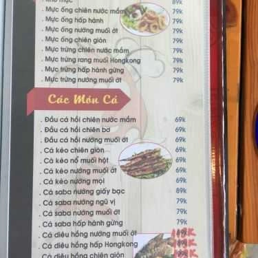 Thực đơn- Quán Nhậu Tôm Càng Sông - Hải Sản & Các Món Nhậu Bình Dân