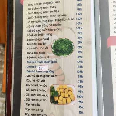 Thực đơn- Quán Nhậu Tôm Càng Sông - Hải Sản & Các Món Nhậu Bình Dân