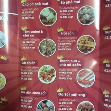 Thực đơn- Ăn vặt Tomoko Pie - Lương Hữu Khánh