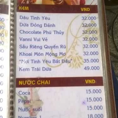 Thực đơn- Tony Riverside Coffee