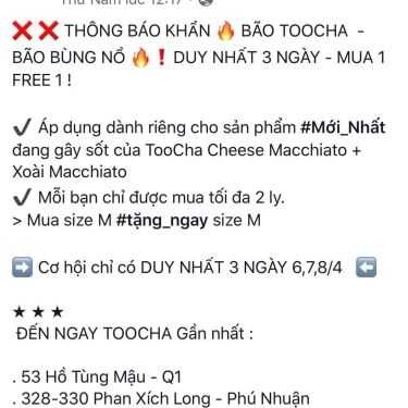 Tổng hợp- Cafe Toocha Việt Nam - Trà Sữa Chánh Tông Đài Loan - Cộng Hòa
