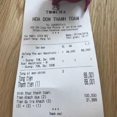 Tổng hợp- Cafe Toocha Việt Nam - Trà Sữa Chánh Tông Đài Loan - Cộng Hòa