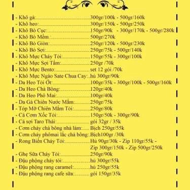 Thực đơn- Ăn vặt Tóp Mỡ Cháy Tỏi