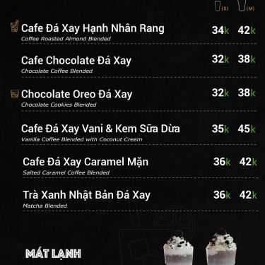 Thực đơn- Totto Chan - Tea & Coffee