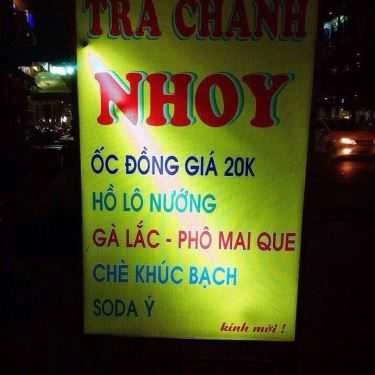 Thực đơn- Ăn vặt Trà Chanh Nhoy