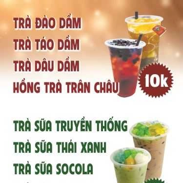 Thực đơn- Ăn vặt Trà Đào Dầm & Trà Sữa Nhà Làm