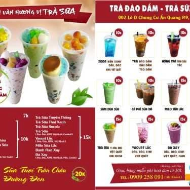 Thực đơn- Ăn vặt Trà Đào Dầm & Trà Sữa Nhà Làm