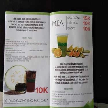 Thực đơn- Ăn vặt Baodi - Trà Sâm Bí Đao - Trần Quốc Thảo