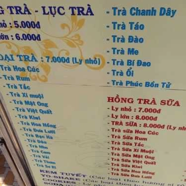 Thực đơn- Ăn vặt Trà Sữa 4B