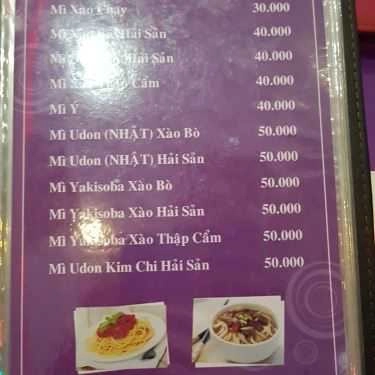 Thực đơn- Trà Sữa 5@ - Cafe, Kem & Thức Ăn Nhanh