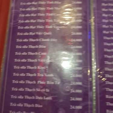 Thực đơn- Trà Sữa 5@ - Cafe, Kem & Thức Ăn Nhanh