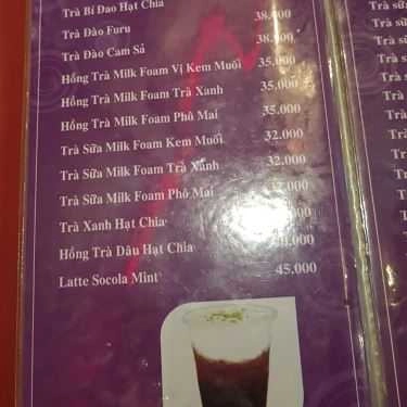 Thực đơn- Trà Sữa 5@ - Cafe, Kem & Thức Ăn Nhanh