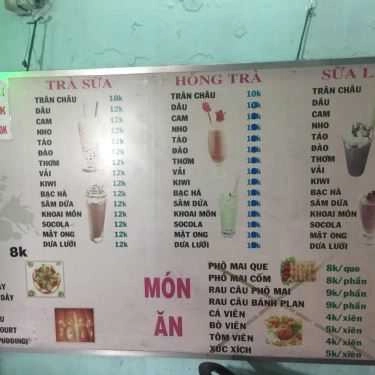 Thực đơn- Cafe Trà Sữa - 79 Thích Quảng Đức