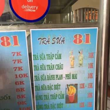 Thực đơn- Ăn vặt Trà Sữa 81