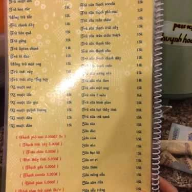 Thực đơn- Cafe Trà Sữa 96