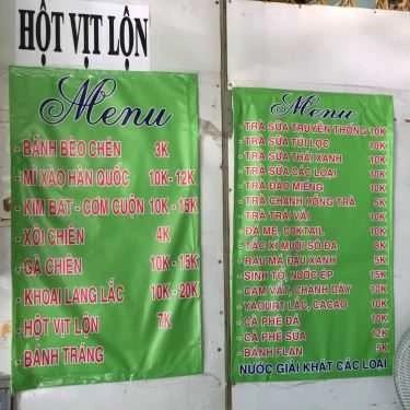 Thực đơn- Trà Sữa, Bánh Bèo Chén & Ăn Vặt