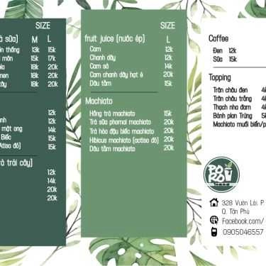Thực đơn- Cafe Poro - Trà Sữa & Ăn Vặt