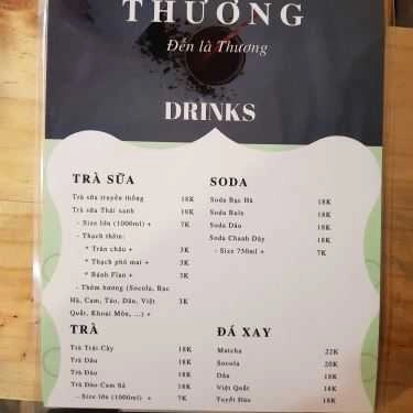 Thực đơn- Thương - Trà Sữa & Ăn Vặt
